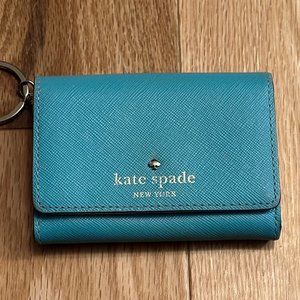 Kate Spade Mika’s Pond Daria Turquoise Key Chain Wallet